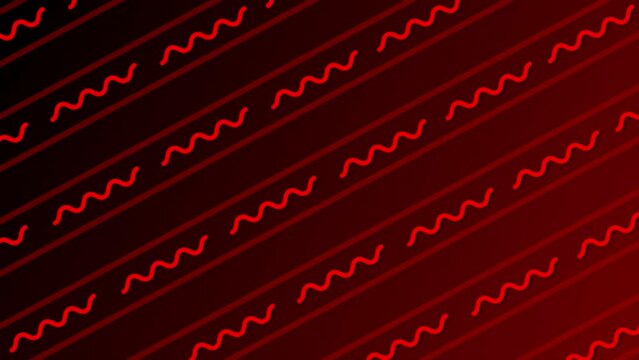 red color parallel squiggly line pattern background