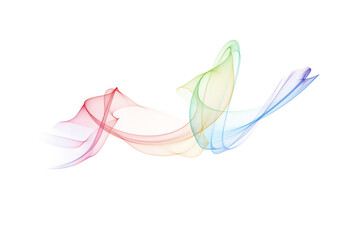 Abstract colorful wave flowing isolated background design