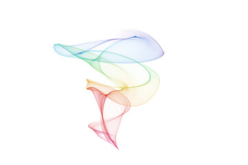 Abstract colorful wave flowing isolated background design