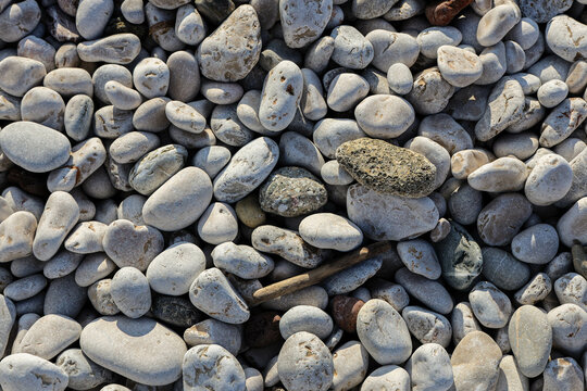 Beautiful natural bright pebble background, wallpaper or  texture idea. 
