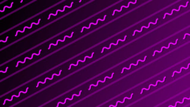 pink color parallel squiggly line pattern background