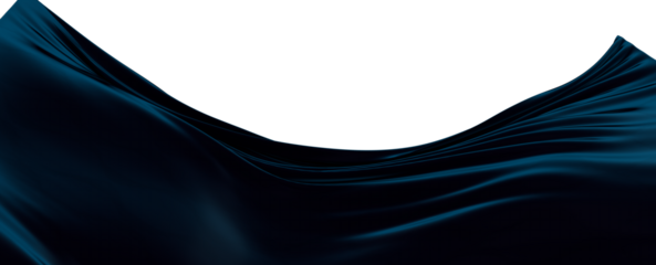 3D render abstract background of smooth lines of spline blue waves