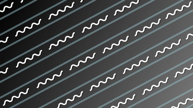 white color parallel squiggly line pattern background