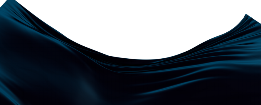 3D render abstract background of smooth lines of spline blue waves