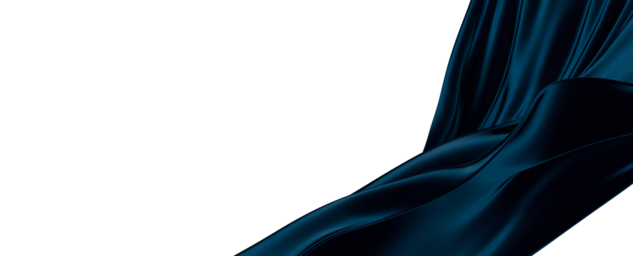 fabric abstract blue wave background, night simple and elegant 3d render wallpaper