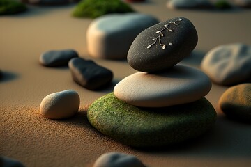black massage stones, spa stones