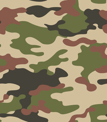 
Green pattern camouflage vector army template, modern texture for print on clothes, paper, fabric