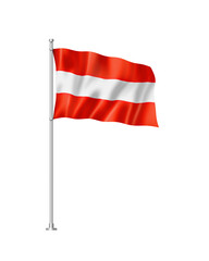 Austrian flag isolated on white