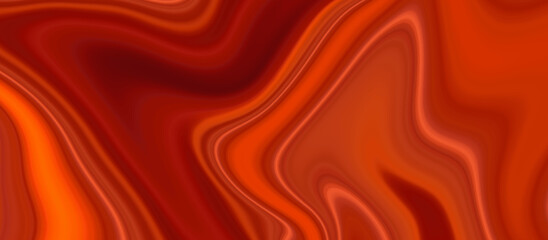 Obraz premium Abstract red silk background with neon light effected lines, Liquid marble background with red stained texture, Marble fluid texture pattern with wave lines, geometric wave line vector background.