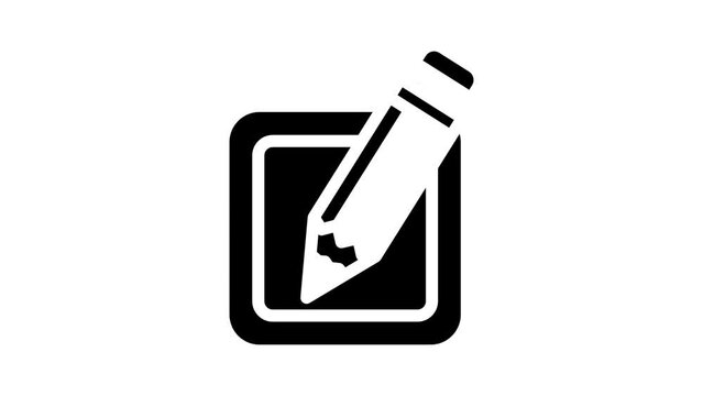 edit file glyph icon animation