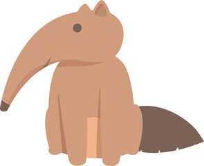 Ant eater icon cartoon vector. Giant animal. Forest fauna
