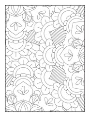 Floral Mandala Coloring Page, Flower Mandala Coloring Page for Adults, mandala flower coloring pages.