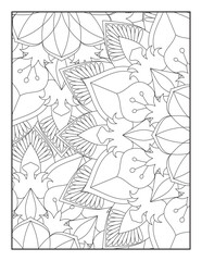 Obraz premium Floral Mandala Coloring Page, Flower Mandala Coloring Page for Adults, mandala flower coloring pages.