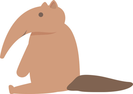 Sit anteater icon cartoon vector. Ant eater. Cute forest