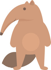 Old anteater icon cartoon vector. Funny mammal. Wild style