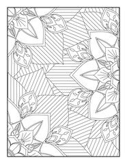 Floral Mandala Coloring Page, Flower Mandala Coloring Page for Adults, mandala flower coloring pages.