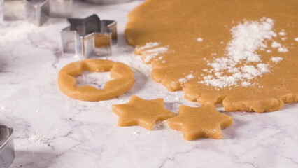 Raw dough for Christmas cookies