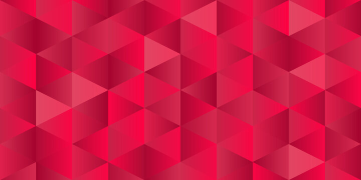 premium background of degraded triangles in pink, red and mangenta tones