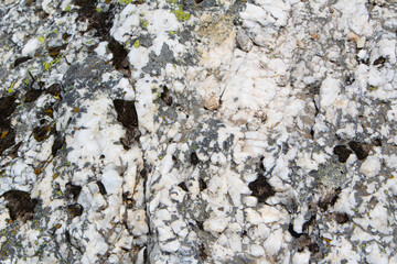 texture and background of white stones with veins