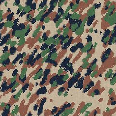 Fototapeta na wymiar A 3D illustration of a Digital Camouflage seamless background