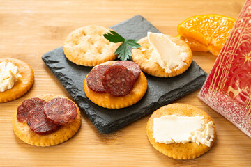 クリスマスのカナッペ