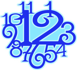 Disposición de horas de reloj