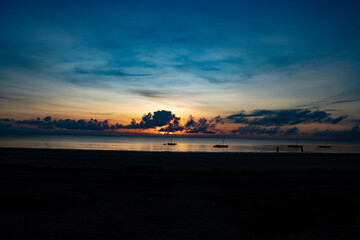 Beautiful sunrise at Diani, Kenya