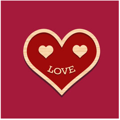 Love Valentine Laser Cut Design 