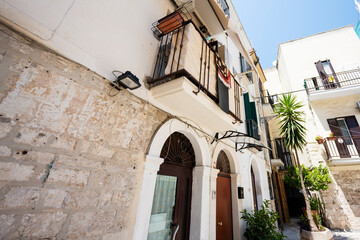 Fototapeta na wymiar Street of old city Bari, Puglia, South Italy.