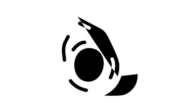 lucuma vitamin food glyph icon animation