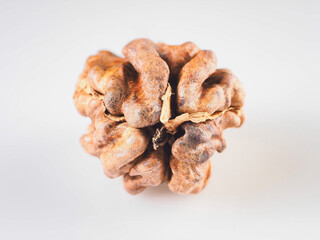 walnut kernels shelled close up