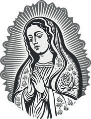 The holy Virgin of Guadalupe mexico
