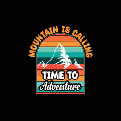 Fototapeta premium mountain t shirt design vector SVG file. mountain t shirt travels t shirt design online.