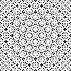 Black and white seamless pattern texture. Greyscale ornamental graphic design. Mosaic ornaments. Pattern template. Vector illustration. EPS10.