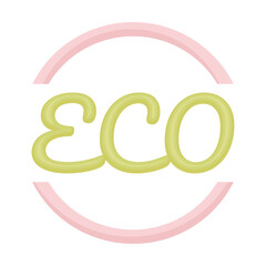 gentle ECO inscription design for natural products png