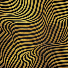 black and golden abstract wave moving background poster banner design