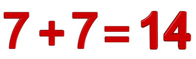 Fototapeta premium 7+7=14
