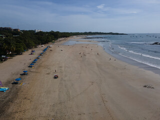 Beautiful aerial view of Tamarindo Beach and Town in Guanacaste Costa Rica