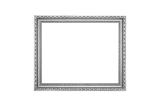 Large decorative glod frame isolated