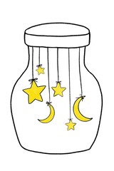 magic stars and moon in the jar 