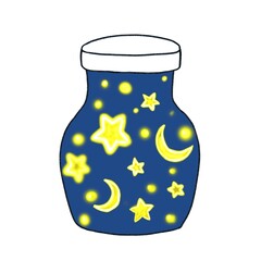 magic lightnings in the glass jar 