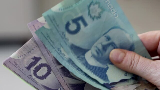 Counting out Canadian Money