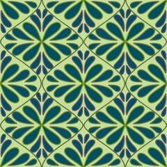 Abstract ornaments seamless floral waves pattern for wrapping paper and fabrics and linens and kids clothes print