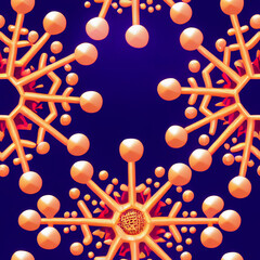 Seamless Snowflakes Christmas Patterns 