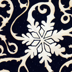 Seamless Snowflakes Christmas Patterns 