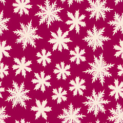 Seamless Snowflakes Christmas Patterns 