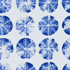 Seamless Snowflakes Christmas Patterns 
