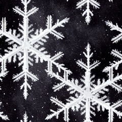 Seamless Snowflakes Christmas Patterns 