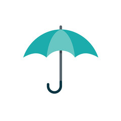Umbrella vector flat icon. Umbrella design illustration autumn rain concept protection.