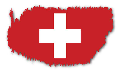 Obraz premium flag of Swiss Switzerland design in abstract shape